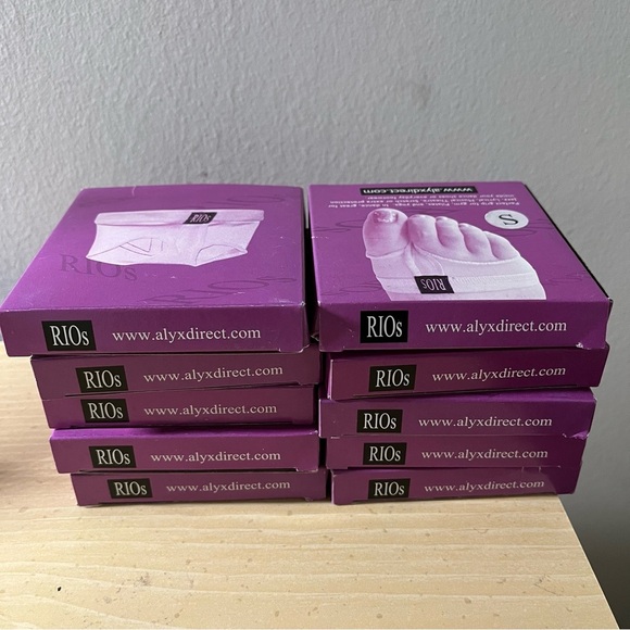 10 pair RIOS half toe sock, SMALL, perfect for sandals, Pilates, yoga, dance - Picture 5 of 7